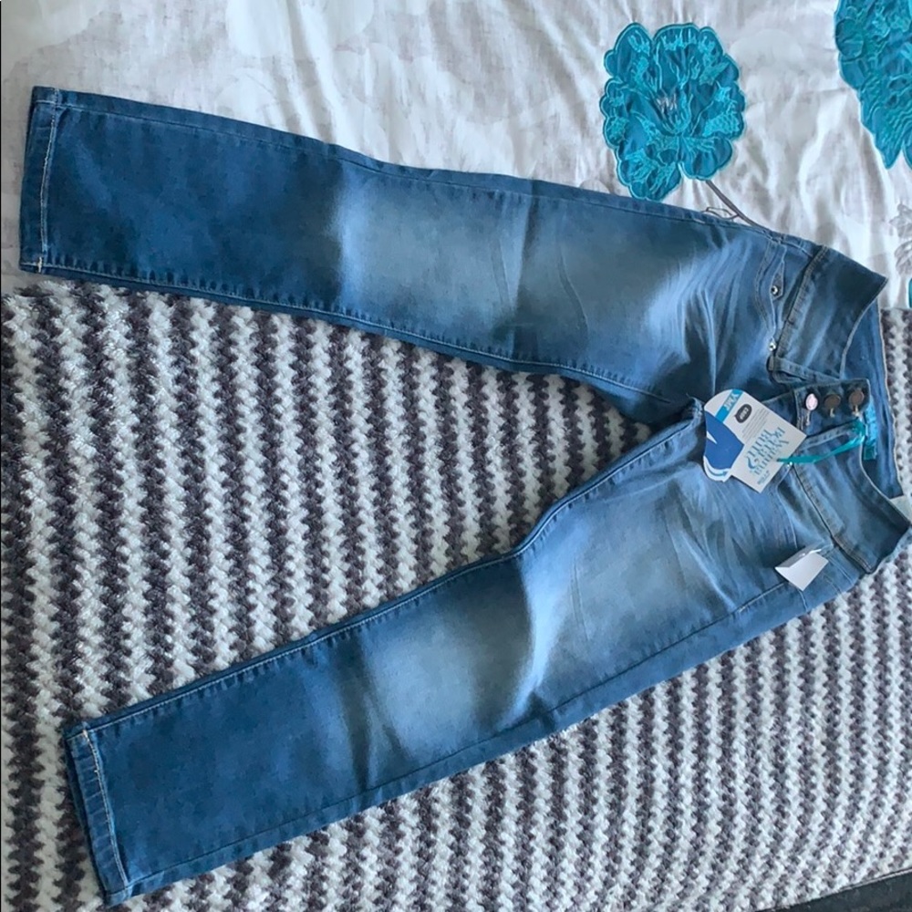 High rise skinny jeans